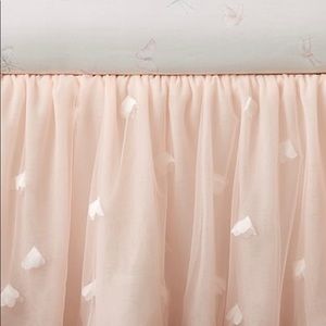 Pottery barn kids Tulle Bedskirt Full size. New with tags. Blush pink